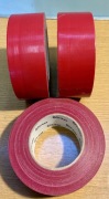 Trzy taśmy K-flex duct tape 50 mm x 50 m RED – Wodoodporna Taśma Tkaninowa