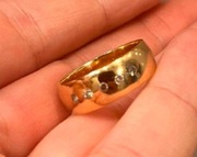 Złoty pierścionek 585 