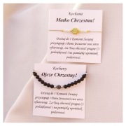 Bransoletki dla Rodziców Chrzestnych - podziękowanie I Komunia Święta 