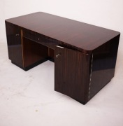 BIURKO ART DECO, BRUNO PAUL, LATA 30STE, HEBAN, PO RENOWACJI