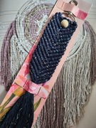 Granatowy brelok do kluczy czy torebki