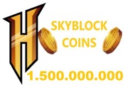 MINECRAFT HYPIXEL COINS 1,5B 1.500.000.000 SKYBLOCK MONETY GOLD HYPIXEL