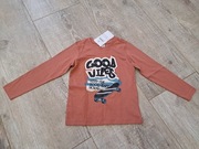 T-shirt chłopięcy dł rękaw - deskorolka - rozm 104