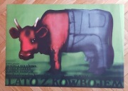 Plakat Krzysztofa Nesfetera "Lato z Kowbojem"