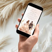 Zaproszenie ślubne/na rocznicę eleganckie GINA