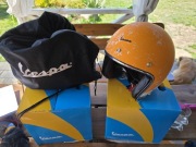 Kask Motocyklowy VESPA Heritage Arancio rozmiar M i L