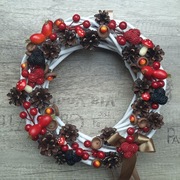 Wianek na drzwi  - jesienny 30cm 