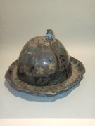 Ceramiczna ikebana domek na wzgórzu do dekoracji roślinnych rustykalny