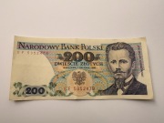 Banknot 200 zł PRL 1988 Jarosław Dąbrowski kolekcjonerski