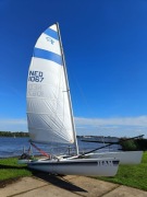 Duży katamaran Prindle 19 USA + Przyczepa + Genaker