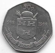 Irlandia 50 pensa 1988 (1000 lat Dublina)