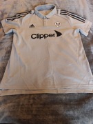 Szara koszulka treningowa polo  Leeds United FC Adidas Clipper rozmiar XL