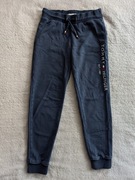 Granatowe bawełniane spodnie dresowe dresy Tommy Hilfiger 152