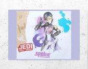 star wars plakat Sabine, gwiezdne wojny plakat  A4, fajny plakat rebelianci