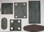 Formatka stalowa blacha marka wypałki 100x100x12