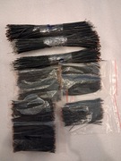 Kable przewody czarne 240 sztuk 17 cm 500 sztuk 8,5 cm 230V