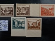 Okupacja strefa radziecka - Turyngia Mi 112-115 ** 