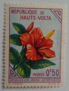 Znaczek pocztowy KWIATY AFRYKA Burkina Faso 1963