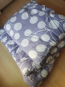 NOWY Zestaw kołdra pikowana 155X200 poduszka 70X60 fiolet mikrofibra polies