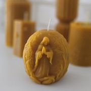 Świeca Wielkanocna z wosku pszczelego 