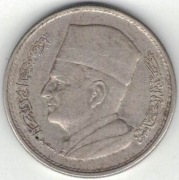 Maroko 1 dirham 1960 - 24 mm - srebro Ag - nr 1