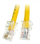 Kabel sieciowy LAN UTP Cat.6 RJ45 żółty 0,3m