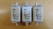 Wkładka topikowa 80A 500V NH00 WTN00  gG  pakiet 3szt.