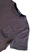 Superdry oryginalna koszulka męska, t-shirt brązowa rozm. M/L