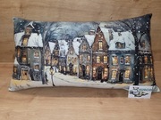 Poduszka dekoracyjna 30x58cm domy