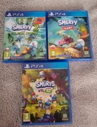 Gry na ps4 smurfs, smerfy, zestaw 3 sztuki