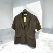 Primark Atmosphere czarna krótka marynarka z krótkim rękawem, r. 48, nowa