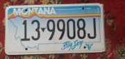 Montana tablica rejestracyjna usa oryginal