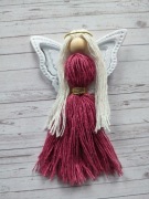 Aniołek malinowy podziękowanie komunia chrzest 