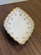 Spode England Fine Bone China – patera półmisek liść - Fleur de Lys Gold