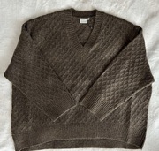 Zielono-brazowy sweterek duńskiej marki KAFFE