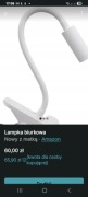Lampka biurkowa LED mocowana na klips. 