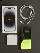 Apple iPhone 14 Pro 128 GB Space Black uszkodzony wyświetlacz, 100% baterii