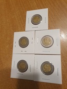 5 ZŁ 1994, 5 szt. kolekcjonerskie.