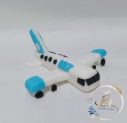 Figurka samolot ręcznie robiona z masy cukrowej Seracino 