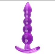 Miękkie silikonowe zatyczki, koraliki, wibrator, wtyczka, masaż prostaty, u