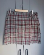 Mini spódniczka w szkocką kratę L/40 na wiosnę plaid tartan skirt