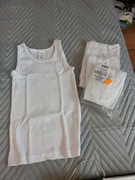 Podkoszulek na ramiączkach chłopięcy kolor bialy