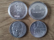 Zestaw 4 monet srebrnych Finlandia 10, 50 i 100 Marek