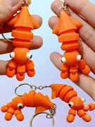 Brelok Breloczek do kluczy lub plecaka KAŁAMARNICA DRUK 3D FLEXI