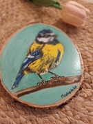 Obrazek malowany ręcznie-Modraszka