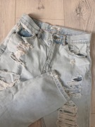 Spodnie jeansowe jeansy pull&bear dziury podarte S