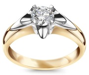 Pierścionek zaręczynowy YES z diamentem 0,47 CT