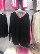 Czarny sweter damski tunika biust 120/130 uniwersalna