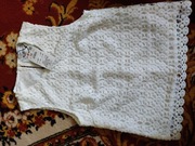 Wizytowa elegancka ecri koronkowa bluzka 34 XS 152 nowa z metką Reserved