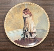 ROYAL DOULTON ŚLICZNY Talerz ozdobny CHARLES BURTON Dziewczynka z psem